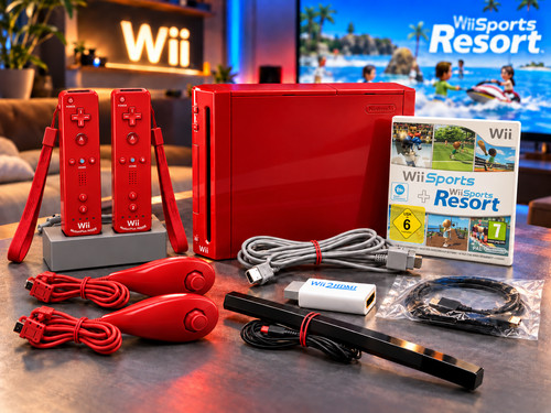 Nintendo wii rot remote plus - rot, 2