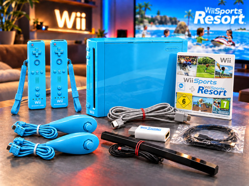 Nintendo wii blau remote - 2,